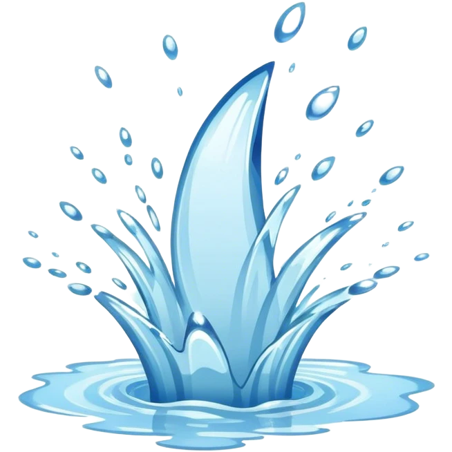 white splash emoji