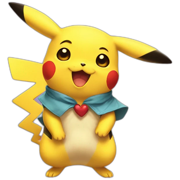 Pikachu bisous emoji