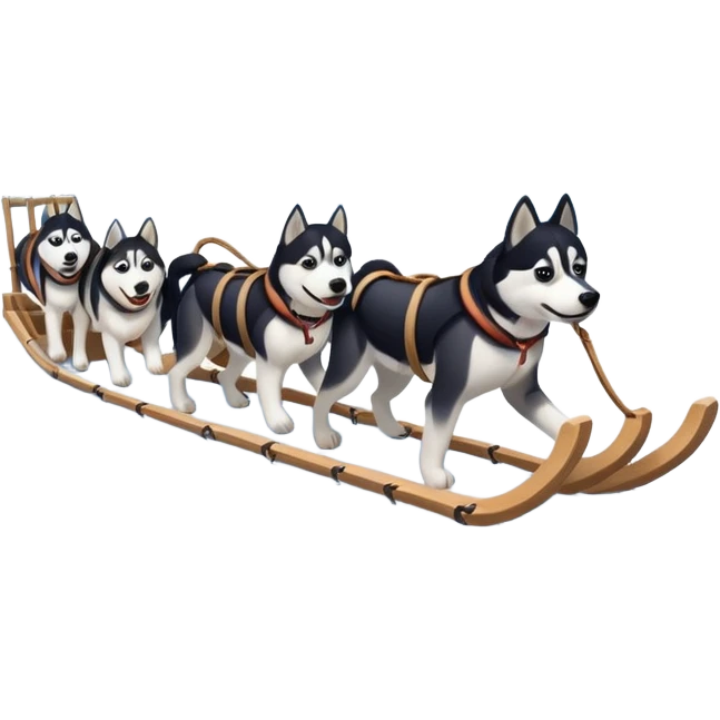 Dog sled emoji