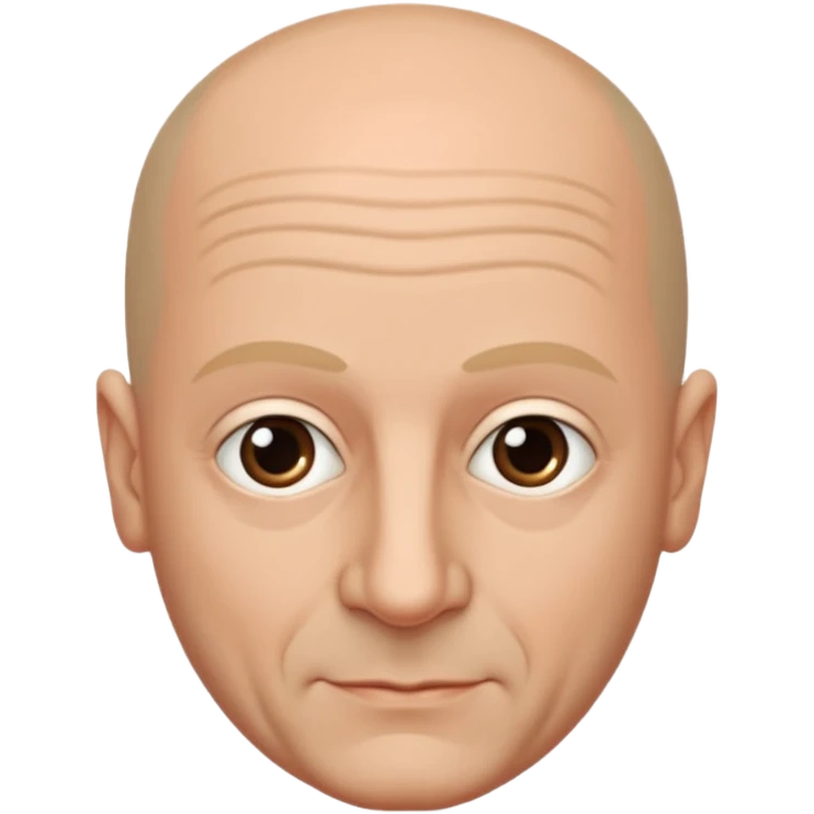 Manfredi Aliquò, Italian Actor (b.1958) with bald head emoji