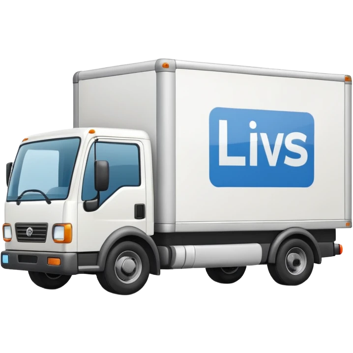 A delivery truck with boxes on the side, representing logistics, warehousing, and procurement. emoji