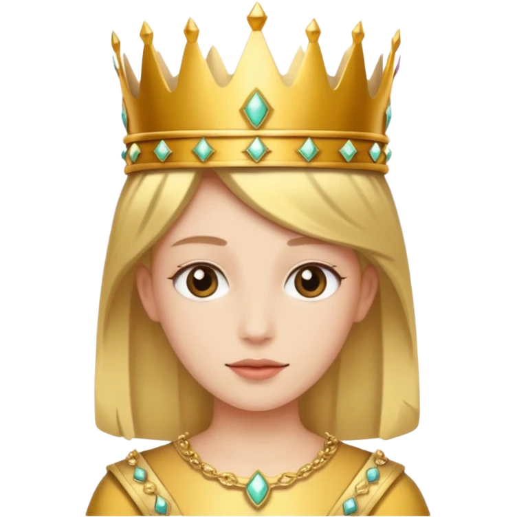 God with crown on emoji