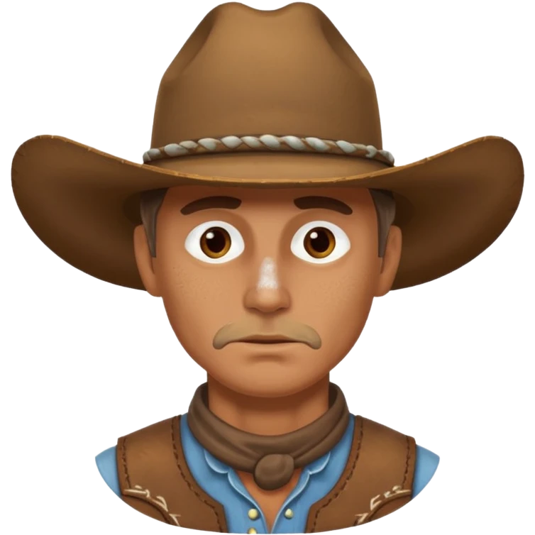 cowboy with salt on his nose emoji