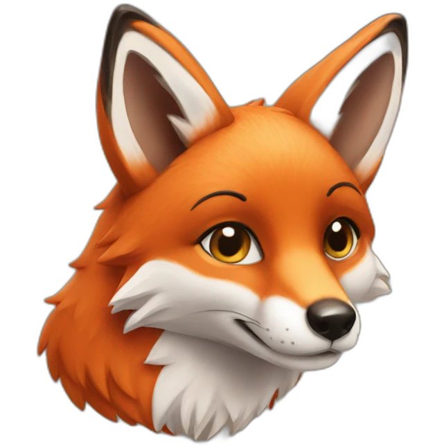 A loving fox emoji