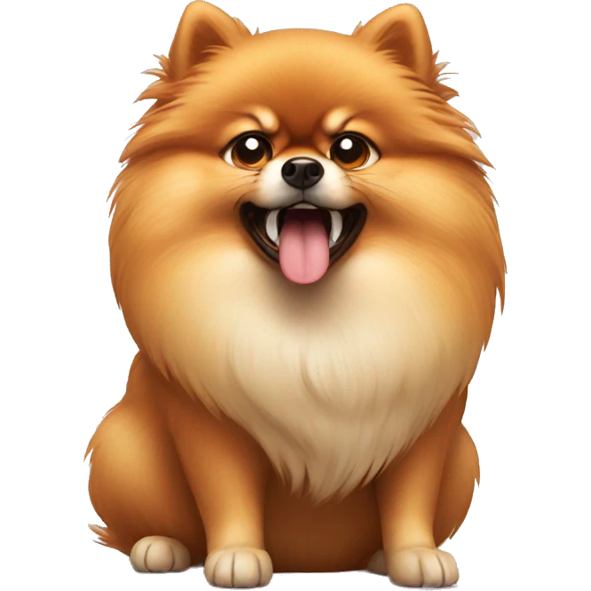 pomeranian angry emoji