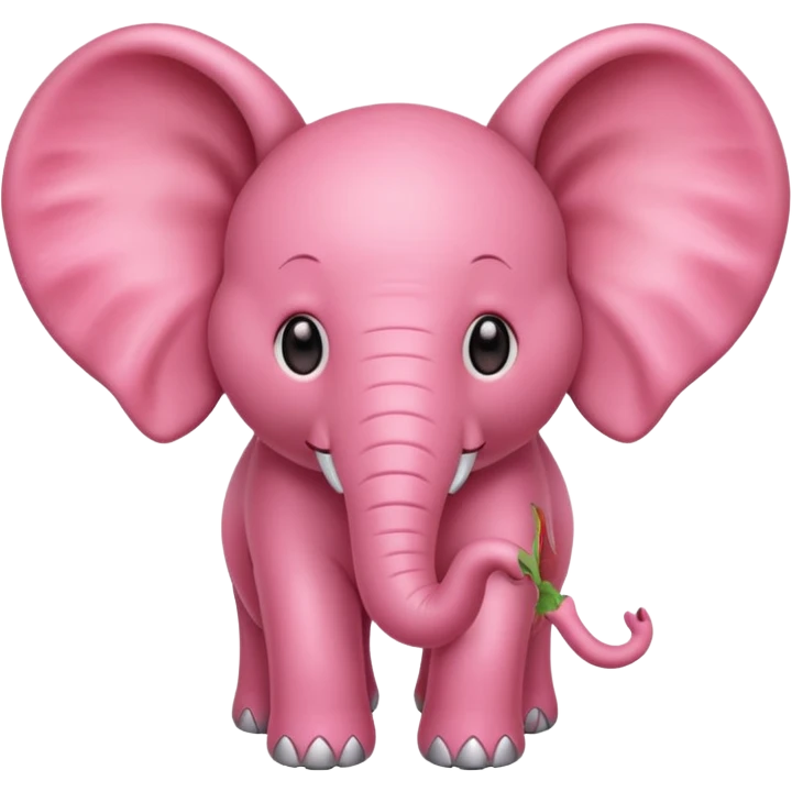 Strawberry elephant emoji