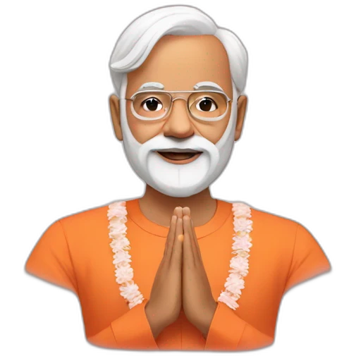 Modi namaste emoji