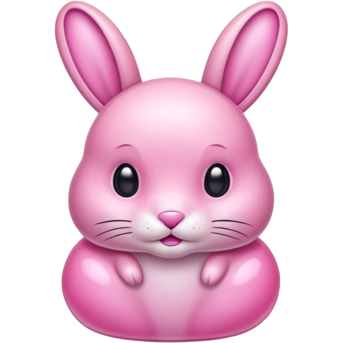  crystallized bunny pink emoji