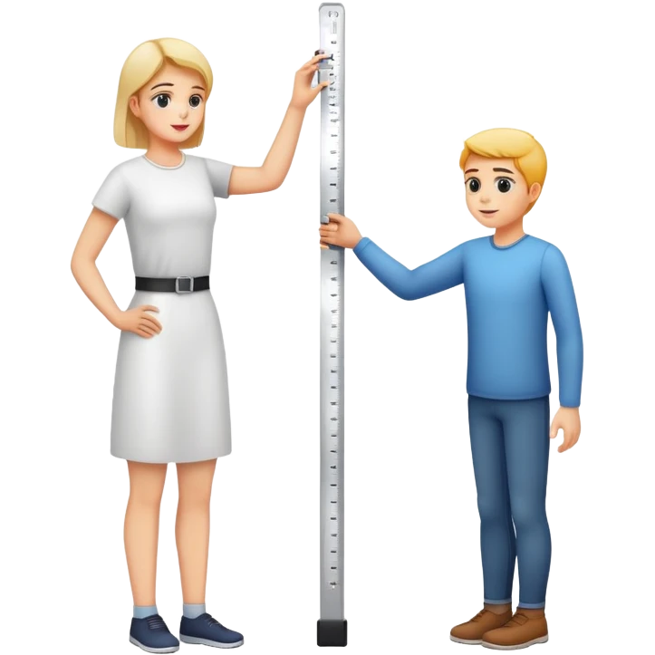 measuring height emoji
