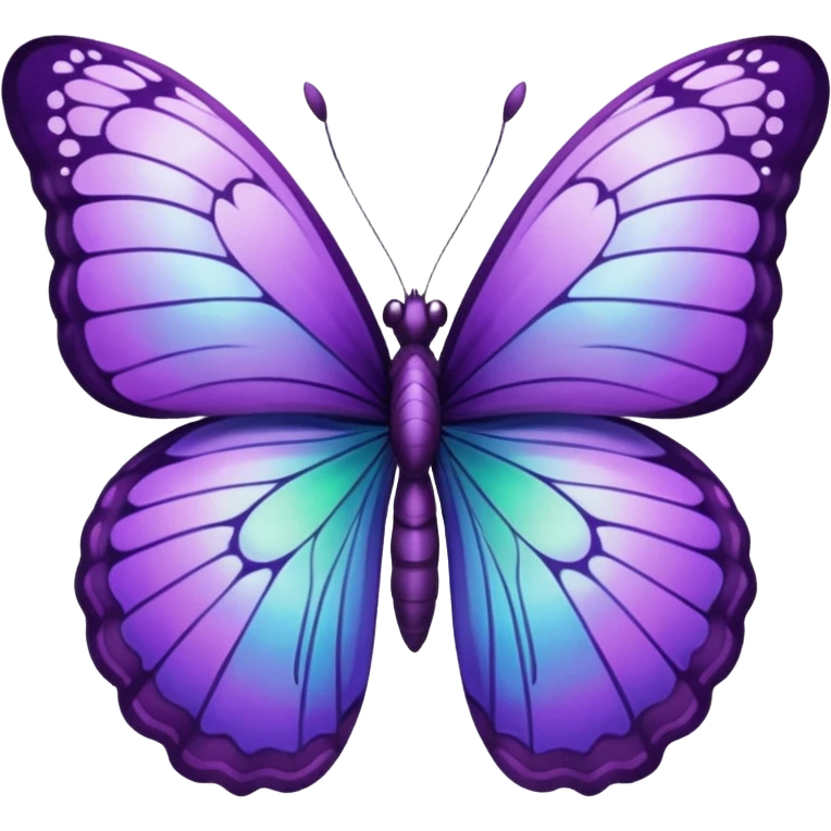 Purple butterfly emoji