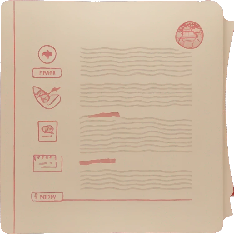 Red passport document  emoji