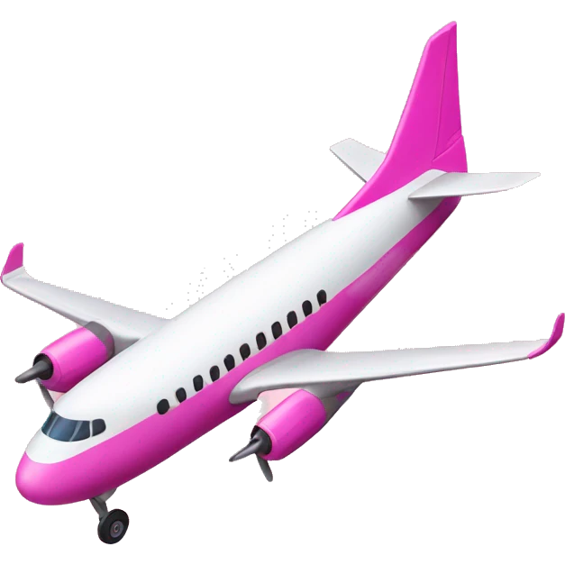 pink plane emoji