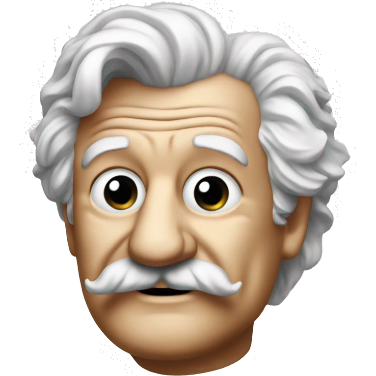 Mark Twain holds a dice emoji