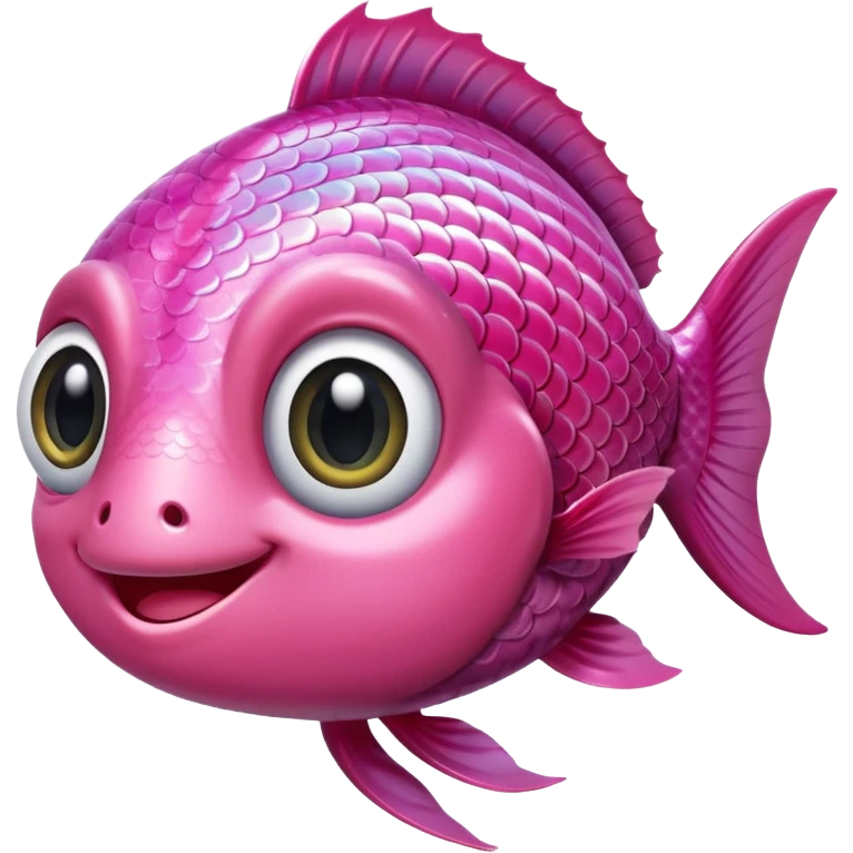 Cute pink fish emoji
