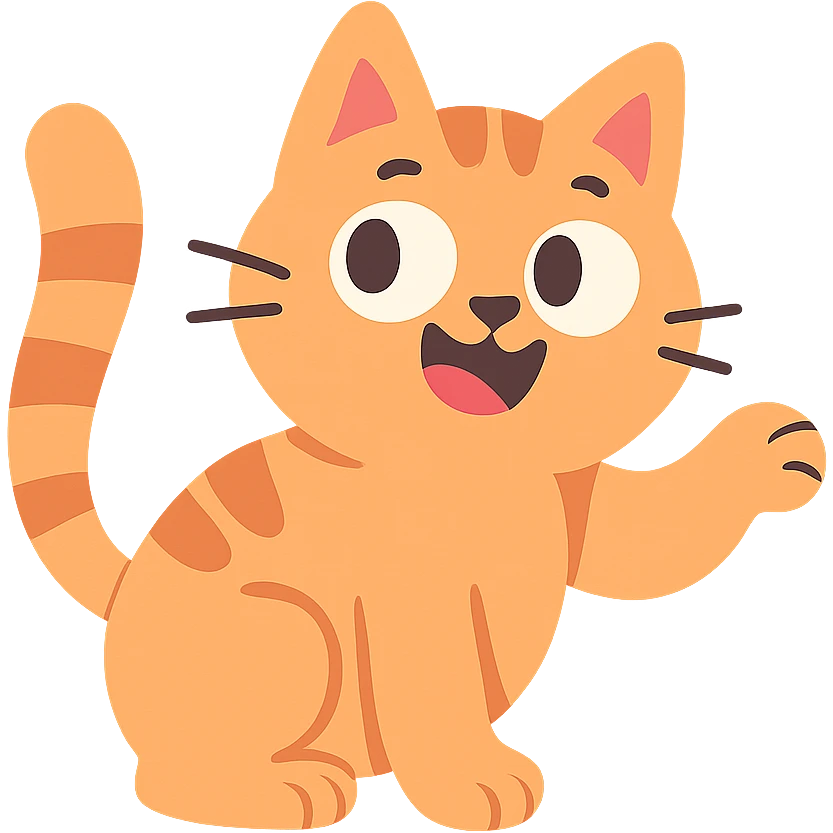 a cute cat emoji
