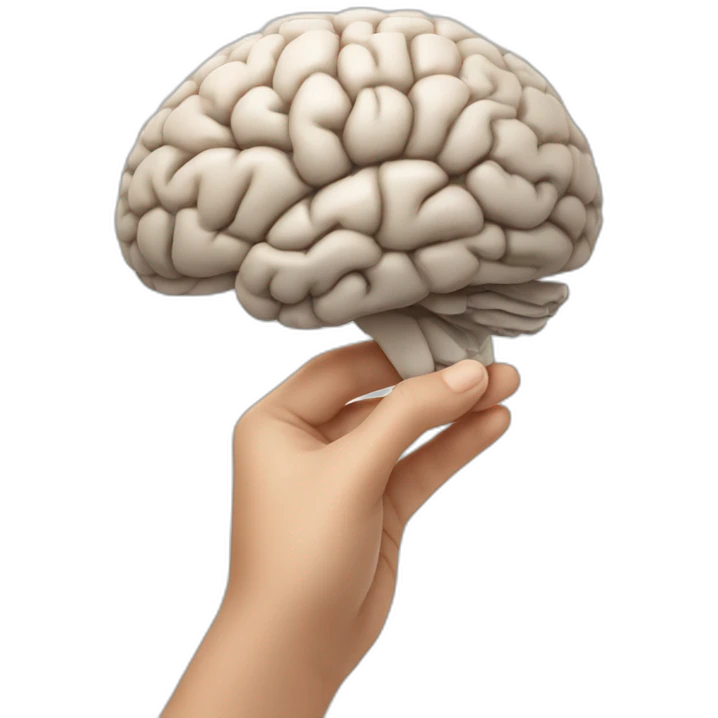 brain in hand emoji