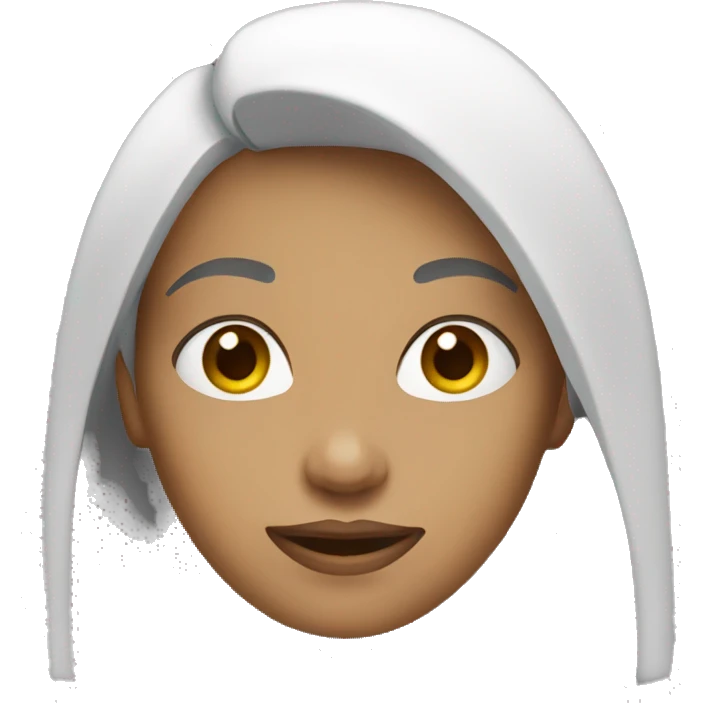 women in wgite tone emoji