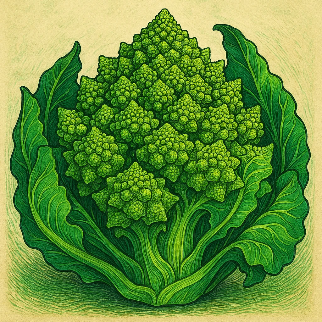chou romanesco, style 2 emoji