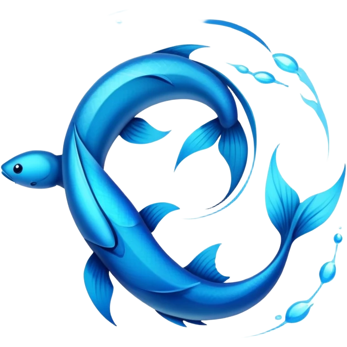 The zodiac symbol Pisces emoji