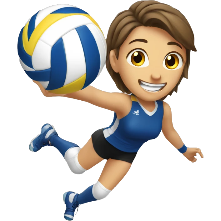 winning volleyball player emoji