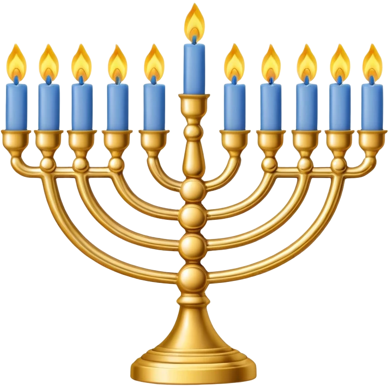Menorah seven candlesticks emoji