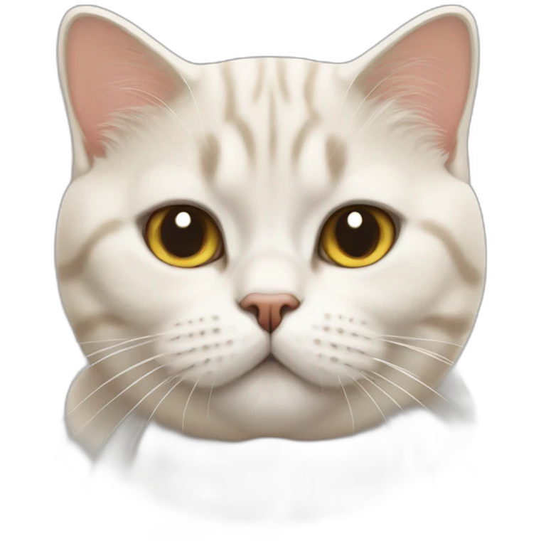british shorthair beige white cat emoji