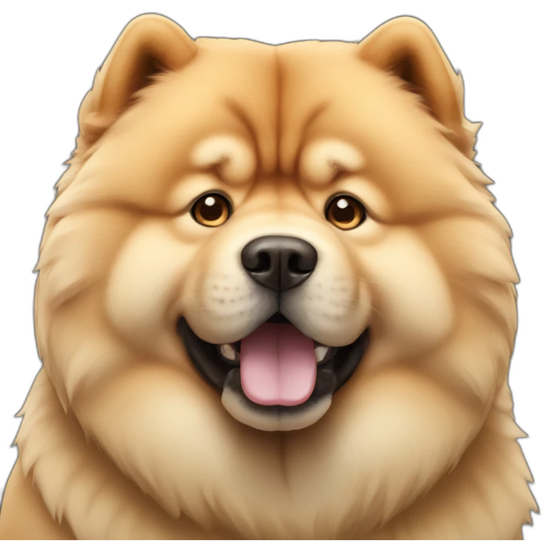 Chow chow dog emoji