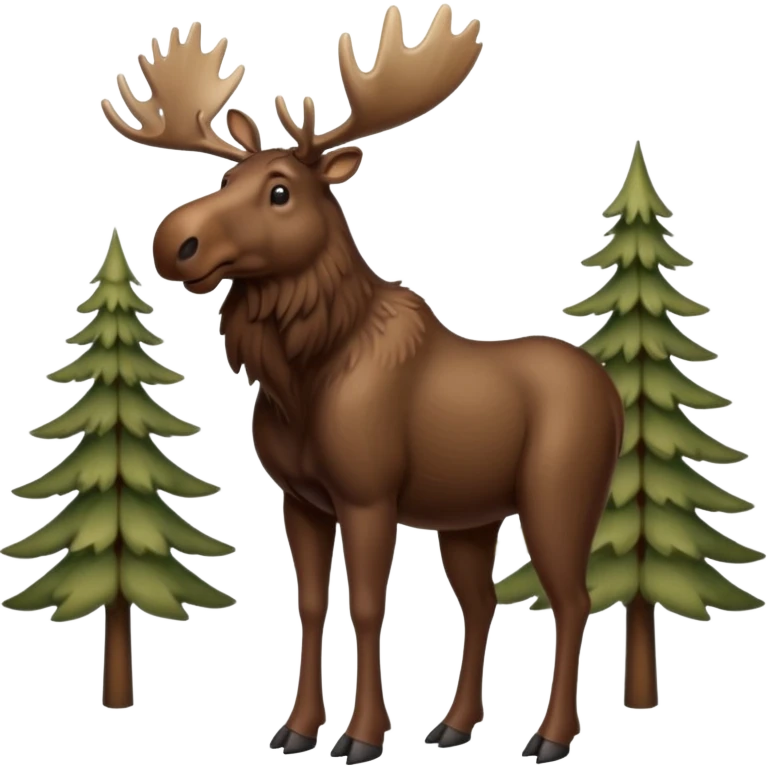 Full body moose emoji