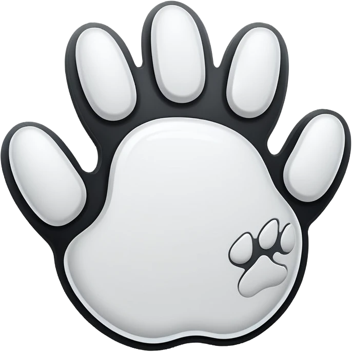 mac os icon paw cat cursor emoji