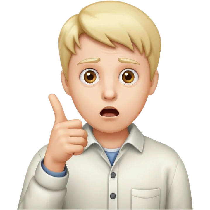 shocked face with pointing finger  emoji