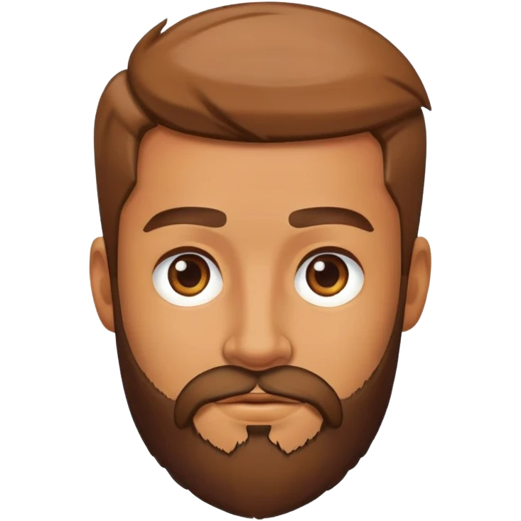 realistic male portrait with beard emoji