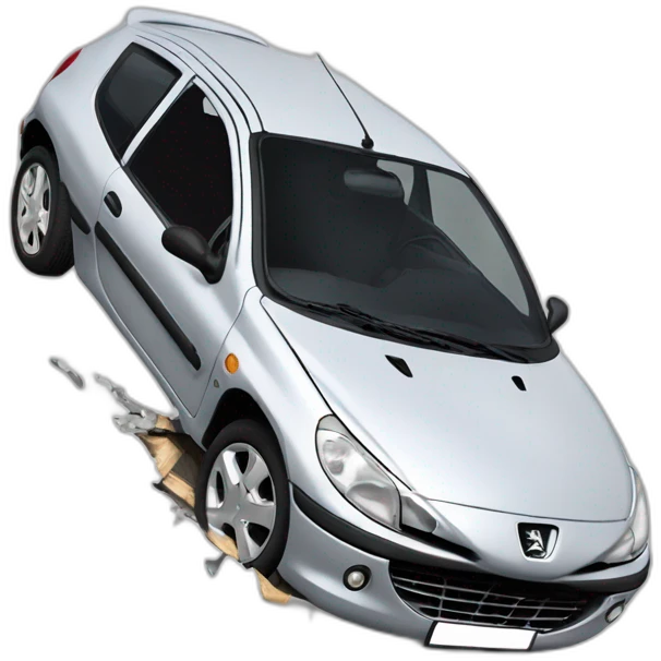 peugeot-206-crashed emoji