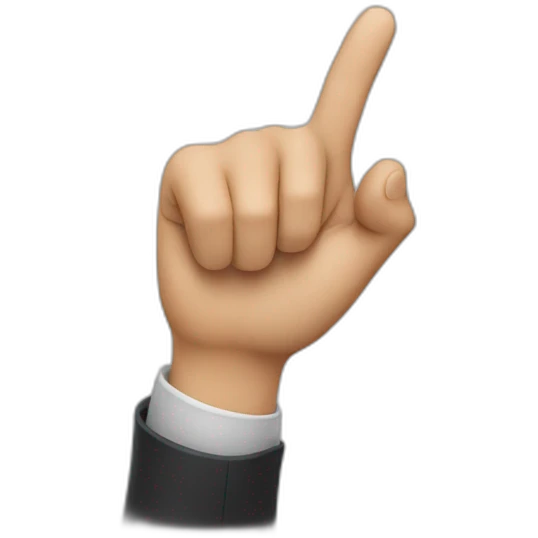 hand pointing emoji