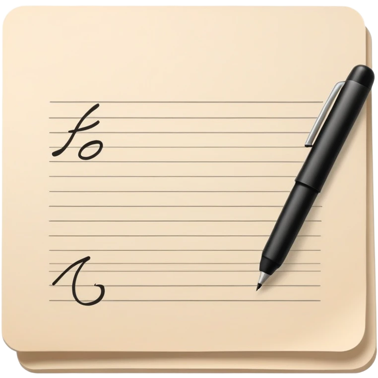 Writing notes beige color  emoji