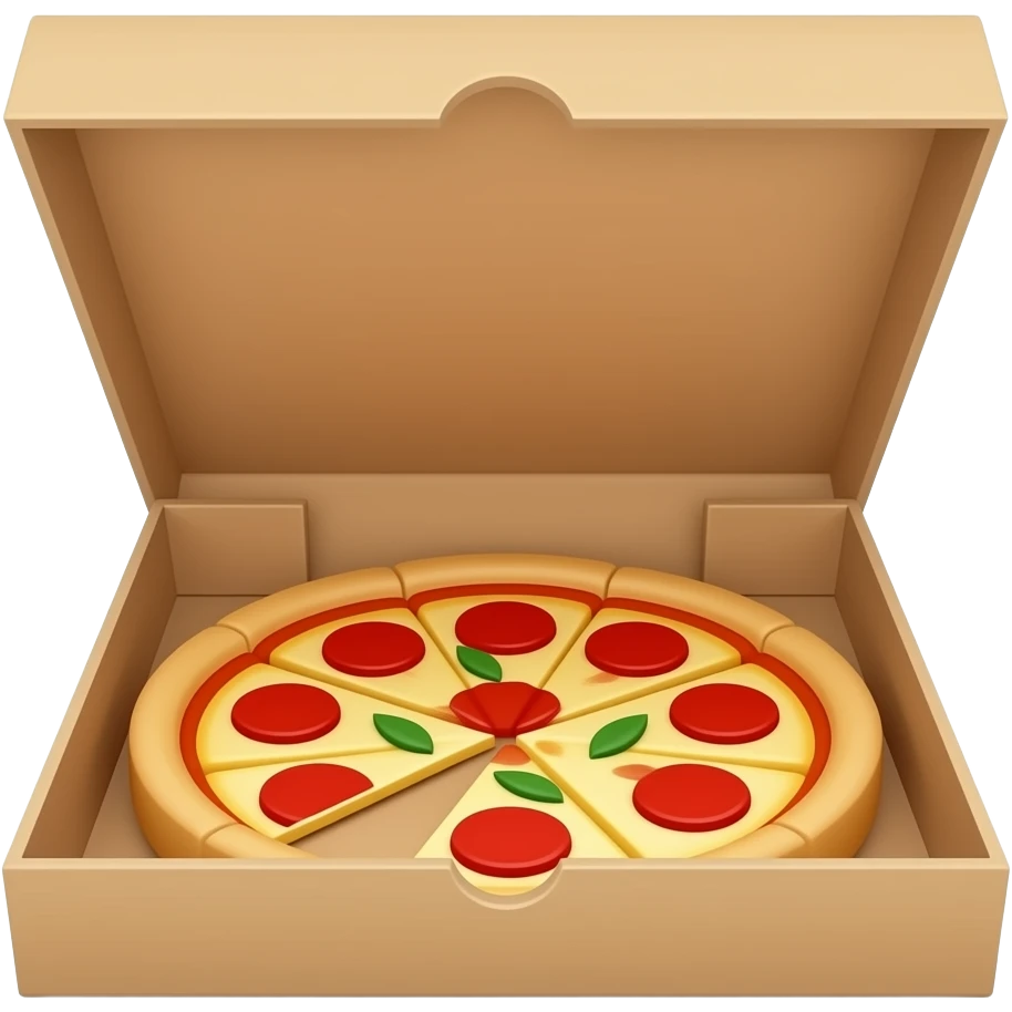 pizza box open emoji