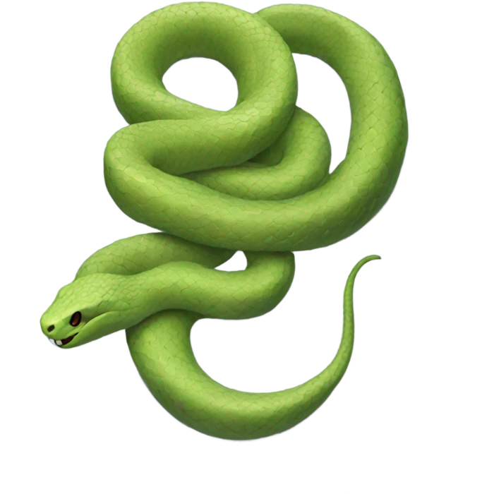 A cold snake emoji