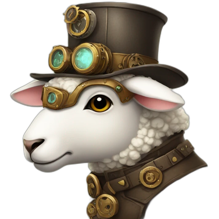 steampunk sheep emoji