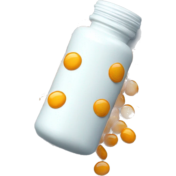 spilled pill bottle emoji