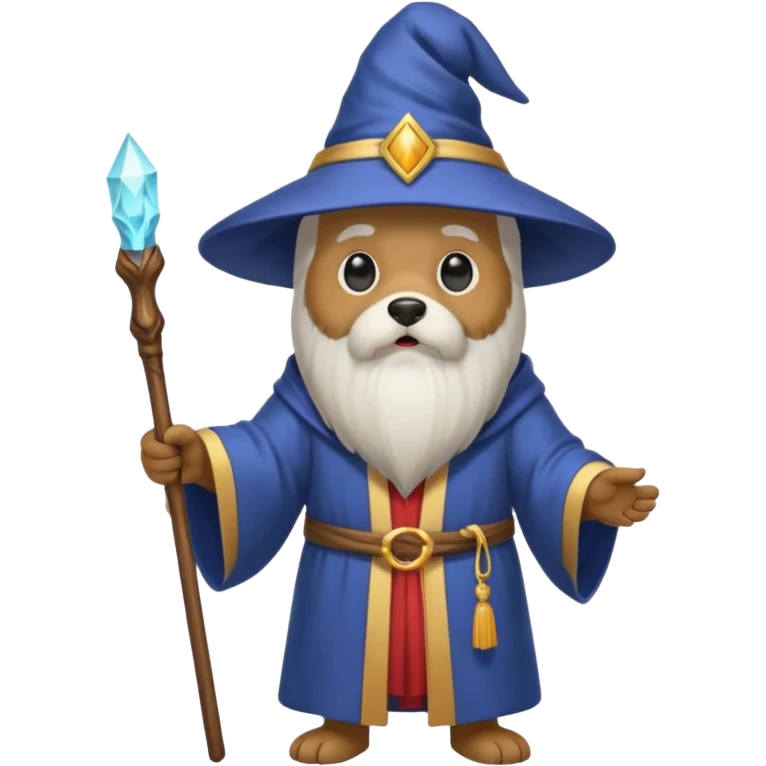 Dog wizard emoji