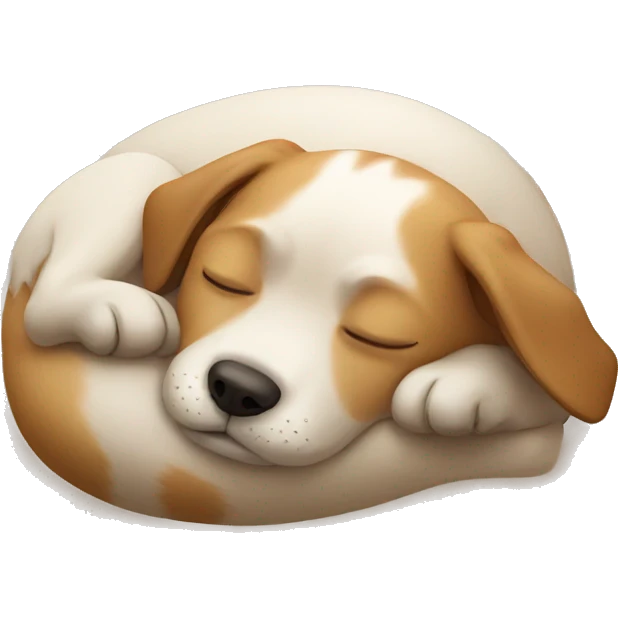Dog sleeping emoji