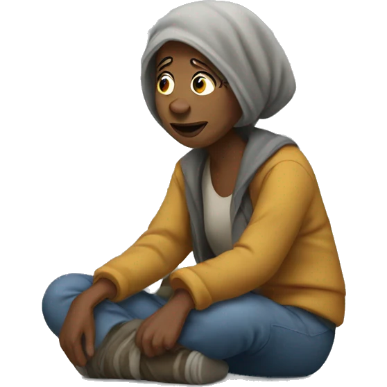 homeless woman emoji