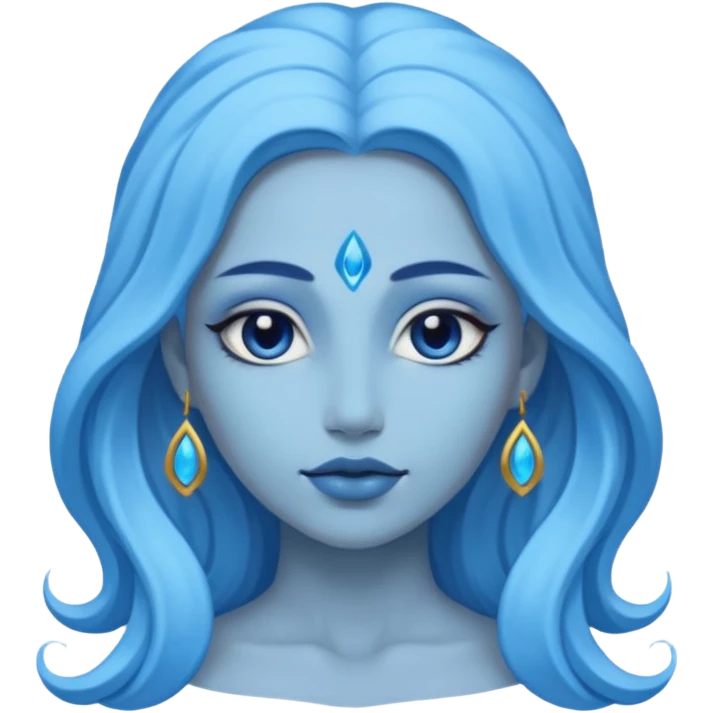 Blue goddess. emoji