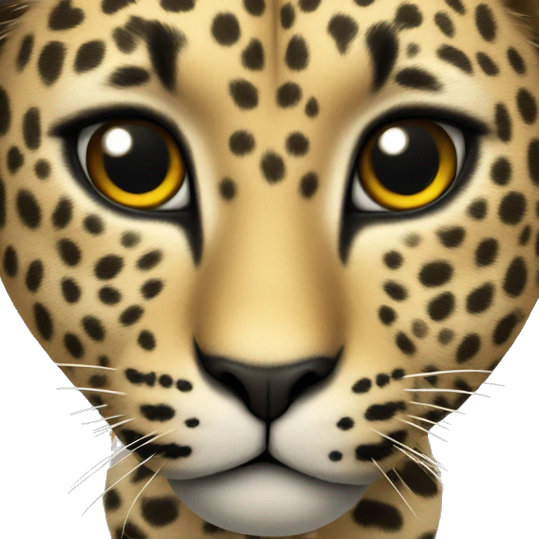 An leopard heart emoji