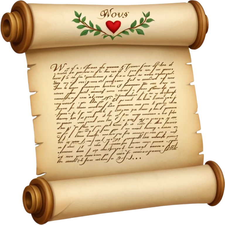 Marriage Vows (Scroll) emoji