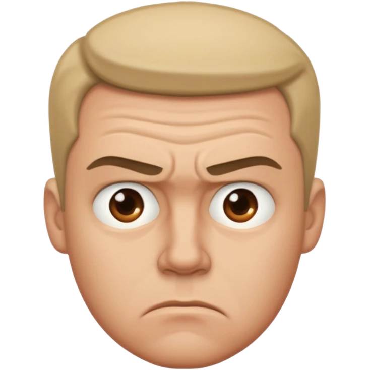 man annoyed emoji