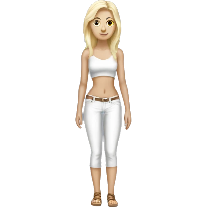 female slavic blonde white skinny legend full length  emoji