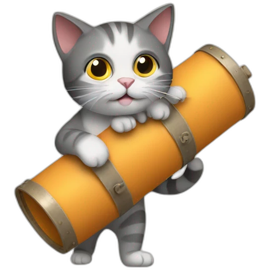 Cat carrying a cylinder  emoji