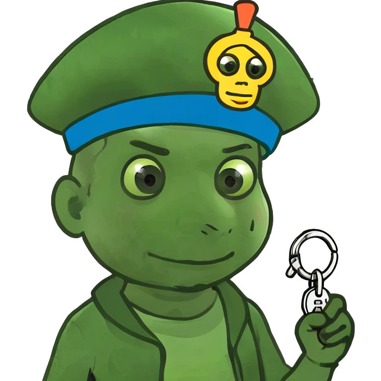 Little boy with keys on head emoji