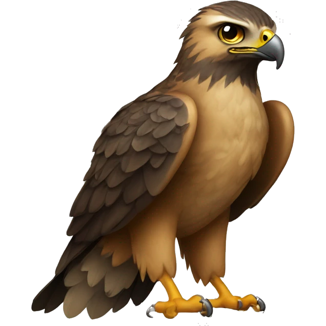 hawk holding a sign that says "tuah" emoji