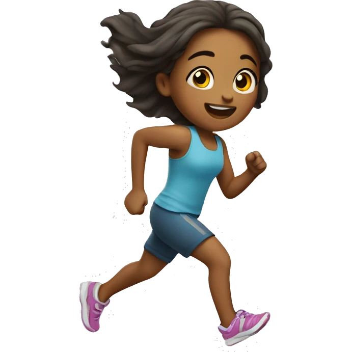 Little girl running emoji